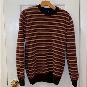 GAP Men’s Striped Lamb Wool Sweater Small